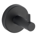 WENKO 24232100-Crochet BOSIO BLACK 5,5x5,5 cm inox/argenté
