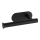WENKO 24287100 - Support pour papier toilette TURBO-LOC OREA BLACK 16 x 7 cm acier inoxydable/noir