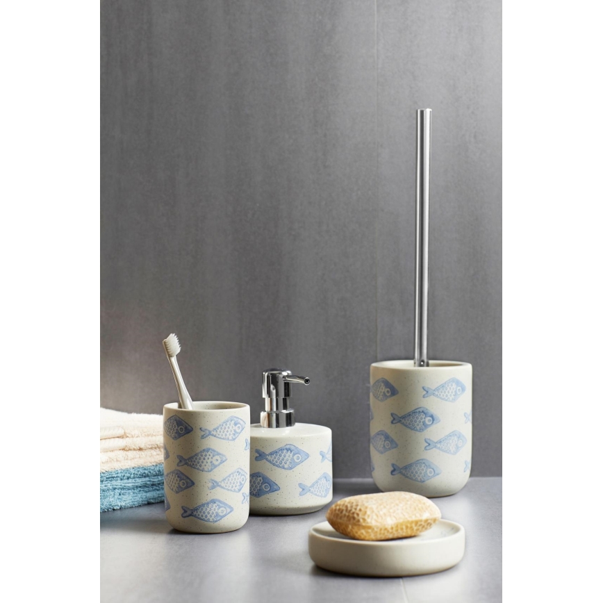 WENKO 24311100 - Distributeur de savon AQUAMARIN 475 ml beige