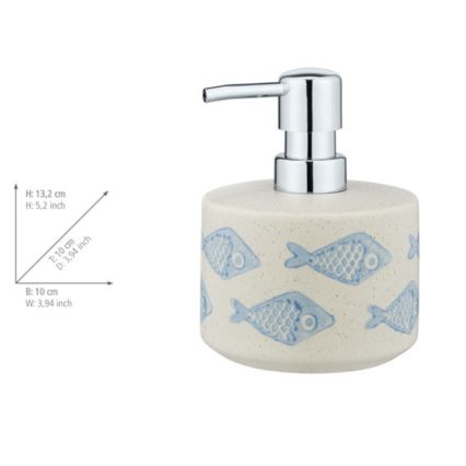 WENKO 24311100 - Distributeur de savon AQUAMARIN 475 ml beige