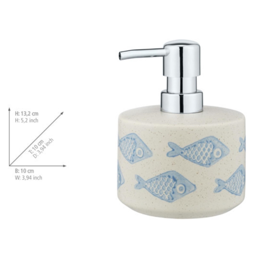 WENKO 24311100 - Distributeur de savon AQUAMARIN 475 ml beige