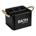 WENKO 24328100 - Boîte de rangement GARA 19x13 cm noire