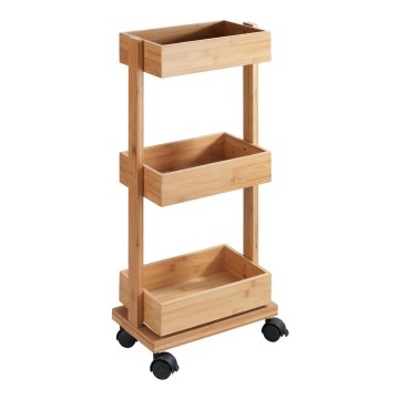 WENKO 24390100 - Étagère TORTONA 18x71,5 cm marron/noir