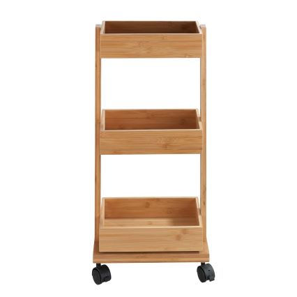 WENKO 24390100 - Étagère TORTONA 18x71,5 cm marron/noir