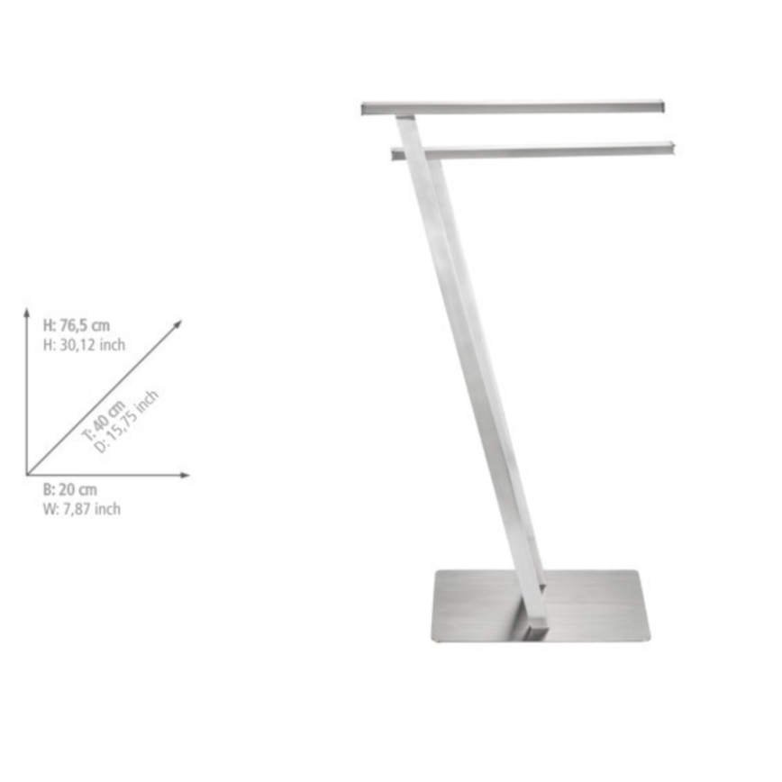 WENKO 24397100 - Porte-serviettes LIRIO 20x76,5 cm en inox satiné
