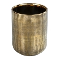 WENKO 24400100 - Gobelet porte-brosses à dents RIVARA 7,5x9,5 cm doré