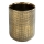 WENKO 24400100 - Gobelet porte-brosses à dents RIVARA 7,5x9,5 cm doré