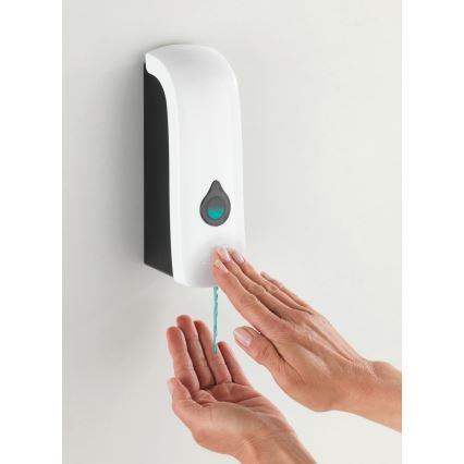 WENKO 24588100-Distributeur de savon RANERA 740 ml blanc/noir