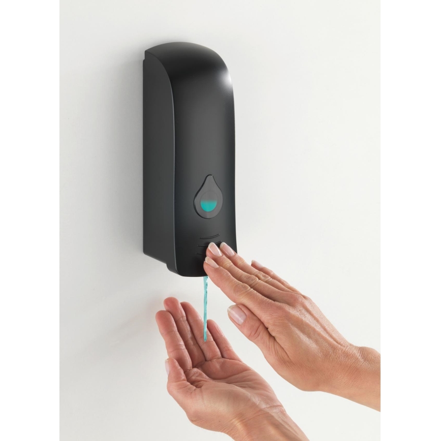 WENKO 24589100-Distributeur de savon RANERA 280 ml noir