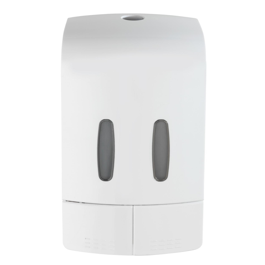 WENKO 24591100-Distributeur de savon TARTAS 480 ml blanc/gris