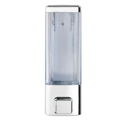 WENKO 24593100-Distributeur de savon ISTRES 320 ml chromé brillant / transparent