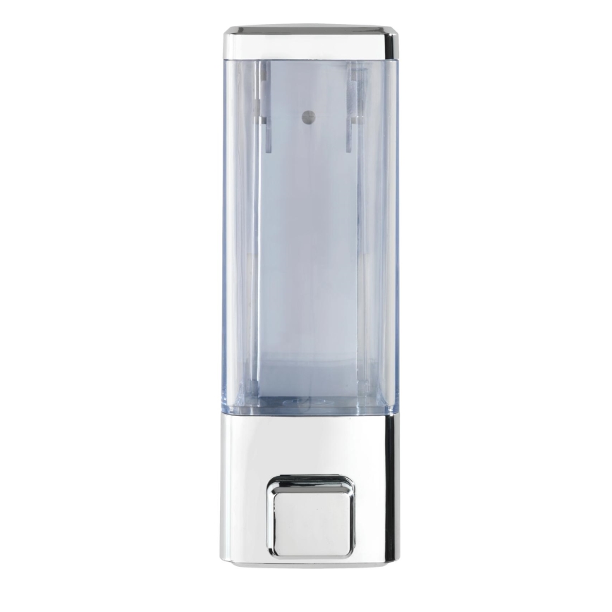 WENKO 24593100-Distributeur de savon ISTRES 320 ml chromé brillant / transparent