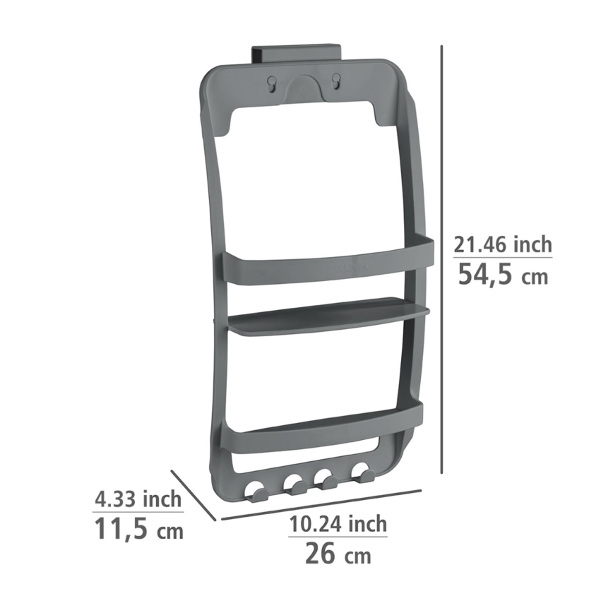 WENKO 24633100 - Étagère UNIVERSAL 26 x 54,5 cm anthracite