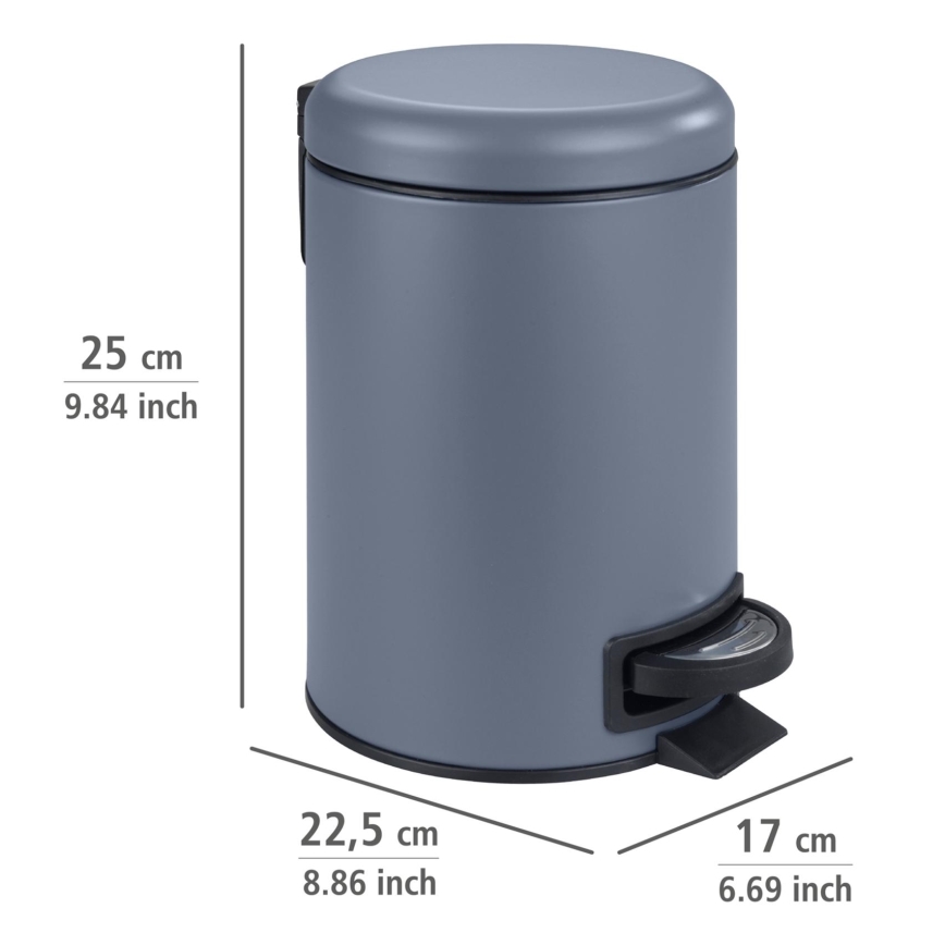 WENKO 24635100 - Panier LEMAN 17 x 25 cm bleu/noir