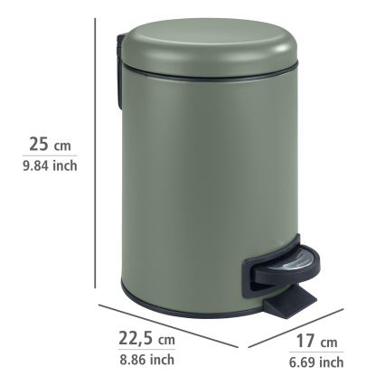 WENKO 24636100 - Panier LEMAN 17 x 25 cm vert/noir