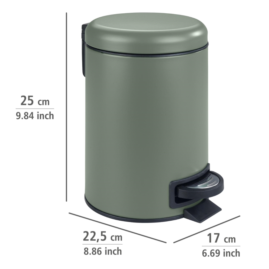 WENKO 24636100 - Panier LEMAN 17 x 25 cm vert/noir