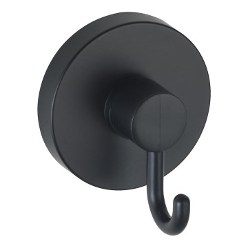 WENKO 24730100 - Crochet VACUUM-LOC rond, noir, 6x6,7 cm