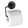 WENKO 24738100 - Support pour papier toilette VACUUM-LOC ROND 13,5 x 10,5 cm, noir