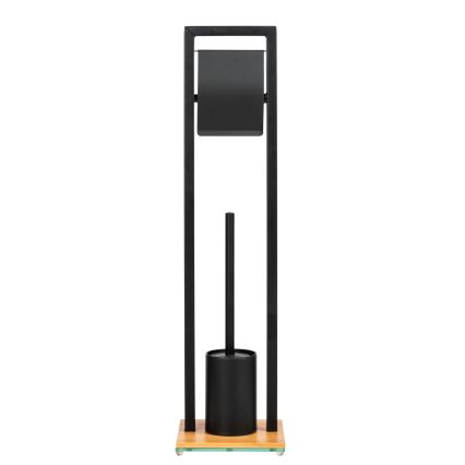 WENKO 24751100 - Ensemble WC BAMBUSA 18x72,5 cm noir/marron