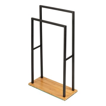WENKO 24752100 - Porte-serviettes BAMBUSA 46x80 cm noir/marron
