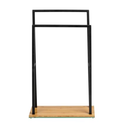 WENKO 24752100 - Porte-serviettes BAMBUSA 46x80 cm noir/marron