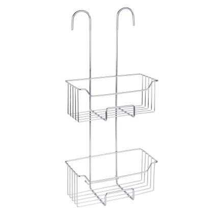 WENKO 24758100 - Étagère de douche MILO 25x55 cm argentée/transparente