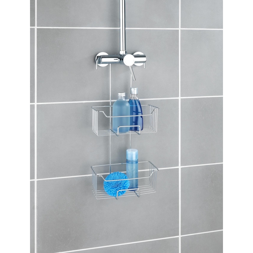 WENKO 24758100 - Étagère de douche MILO 25x55 cm argentée/transparente