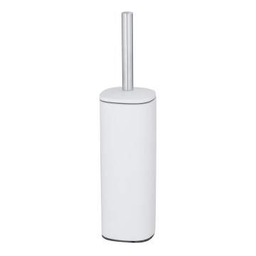 WENKO 24776100 - Brosse WC ALASSIO 9,3x39,2 cm inox/blanc