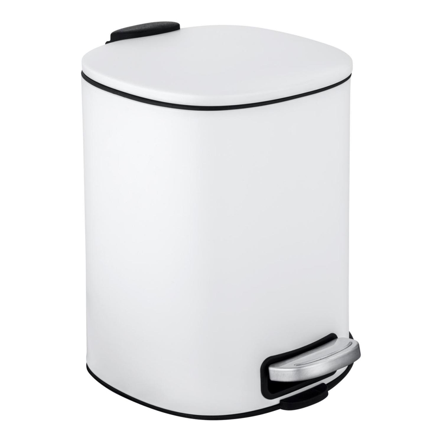WENKO 24779100 - Corbeille ALASSIO 20,5x27 cm blanc/noir