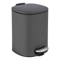 WENKO 24780100 - Corbeille ALASSIO 20,5x27 cm gris/noir