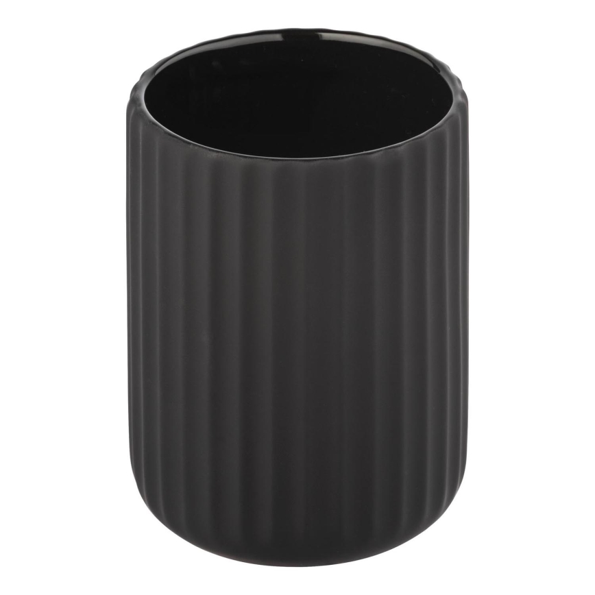 WENKO 24803100 - Gobelet BELLUNO 8x11 cm noir