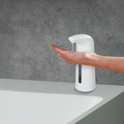 WENKO 24841100-Distributeur de savon LARINO 9x21,5 cm blanc