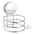 WENKO 24857100 - Porte-sèche-cheveux STATIC-LOC + OSIMO 14x13 cm, chrome brillant
