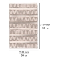 WENKO 24868100-Tapis SHAKI 50x80 cm beige/blanc