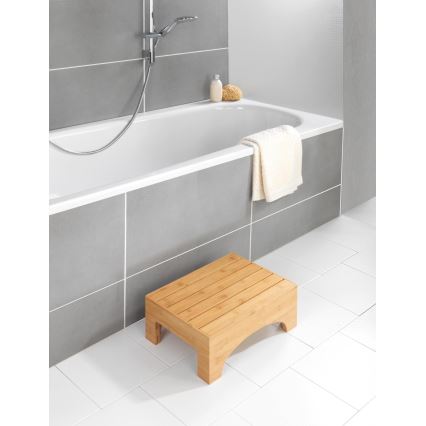 WENKO 24870100 - Tabouret BAMBUSA 40 x 30 cm, brun