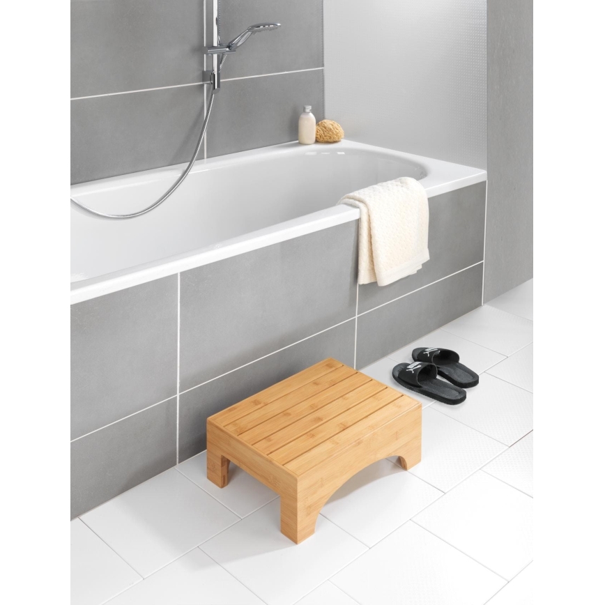 WENKO 24870100 - Tabouret BAMBUSA 40 x 30 cm, brun
