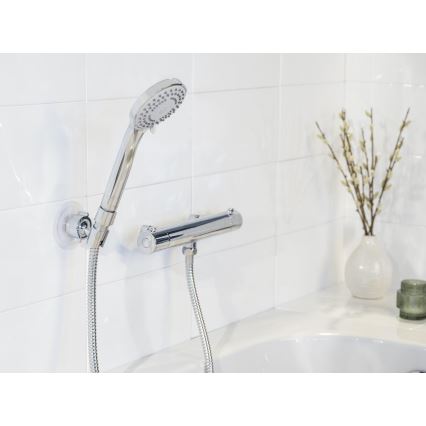 WENKO 24918100 - Tête de douche BASIC LINE 9,5x9,5 cm chrome brillant/argenté