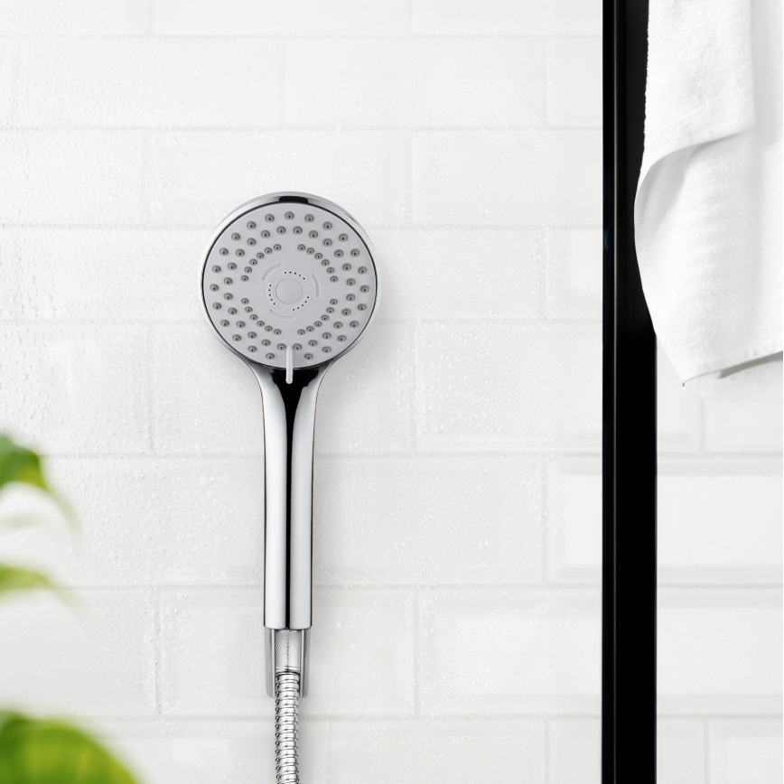 WENKO 24918100 - Tête de douche BASIC LINE 9,5x9,5 cm chrome brillant/argenté