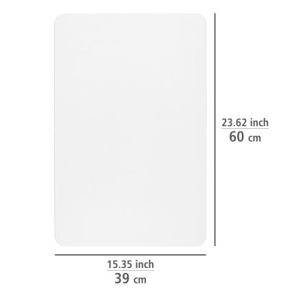 WENKO 24935100-Tapis SIMI 39x60 cm blanc