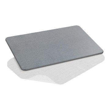 WENKO 24936100-Tapis de bain SIMI 39x60 cm gris