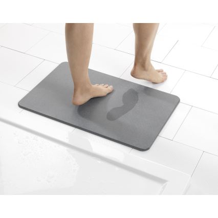 WENKO 24936100-Tapis de bain SIMI 39x60 cm gris
