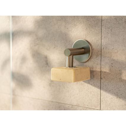 WENKO 24971100-Porte-savon TURBO-LOC 4,5x7 cm argenté