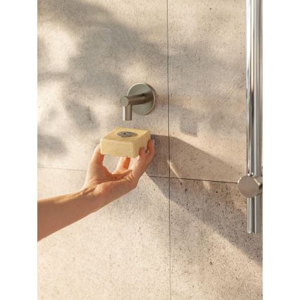 WENKO 24971100-Porte-savon TURBO-LOC 4,5x7 cm argenté