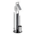 WENKO 24981800 - ensemble WC RAVINA 20x70 cm inox/argenté