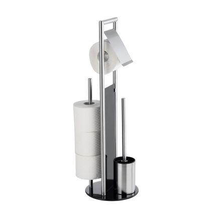 WENKO 24981800 - ensemble WC RAVINA 20x70 cm inox/argenté