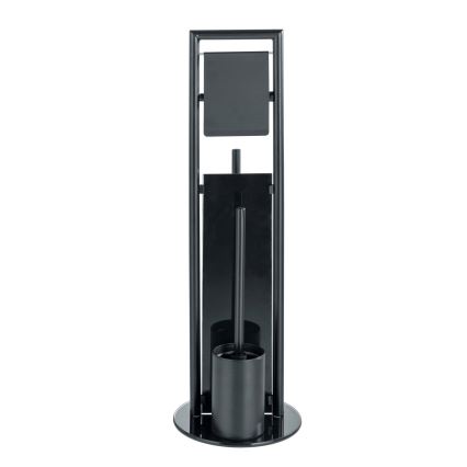 WENKO 24982800 - Ensemble WC RAVINA 20x70 cm inox/noir