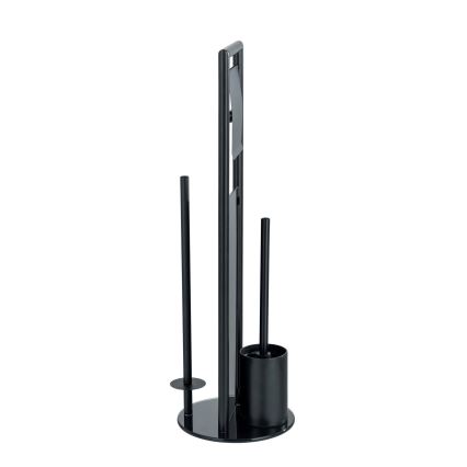 WENKO 24982800 - Ensemble WC RAVINA 20x70 cm inox/noir