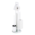 WENKO 24983800 - Ensemble WC RAVINA 20x70 cm inox/blanc