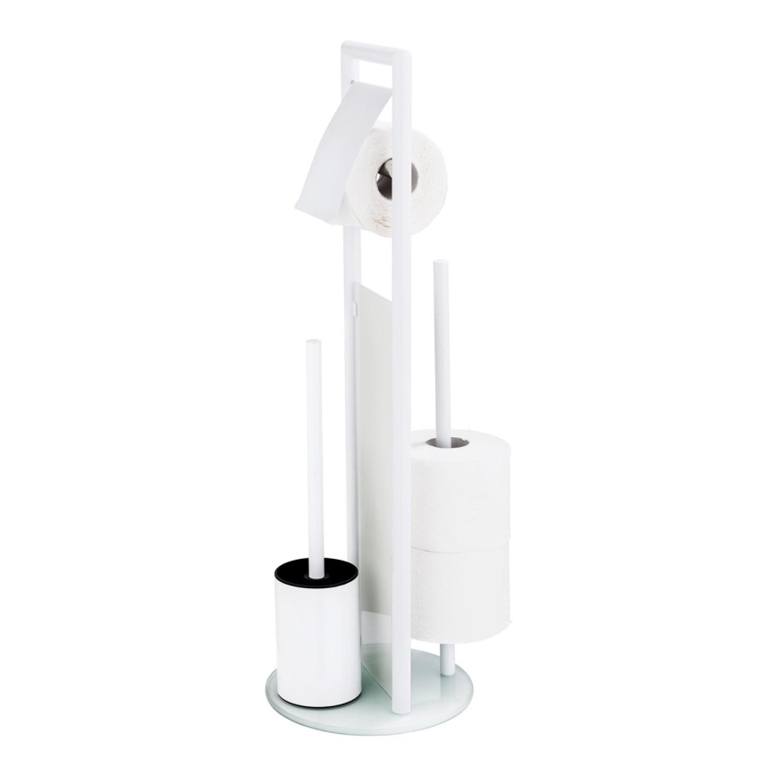 WENKO 24983800 - Ensemble WC RAVINA 20x70 cm inox/blanc
