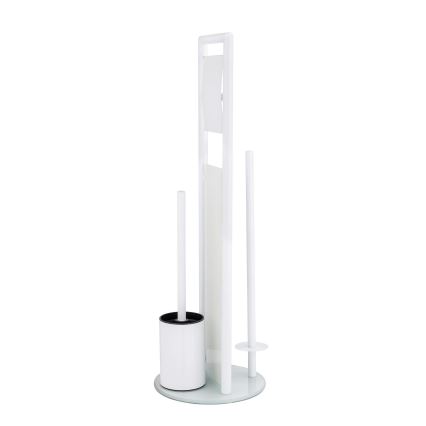 WENKO 24983800 - Ensemble WC RAVINA 20x70 cm inox/blanc